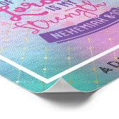 主の喜びは私の力であるパーソナライズされた ポスター (角)