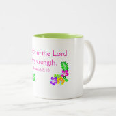 主の喜びは私の力である ツートーンマグカップ (正面右)