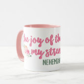 主の喜びは私の力である//聖書の聖句 マグカップ (正面左)