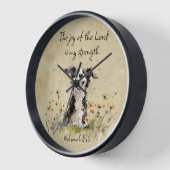 主の喜びは私の力です 壁時計 (傾斜)