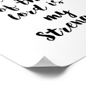 主の喜びは私の強いキリスト教のプリント ポスター (角)