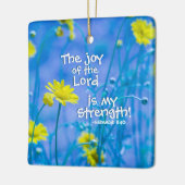 主の喜びは私の強い、クリスマス セラミックオーナメント (左)