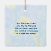 主の喜びは私の強い、クリスマス セラミックオーナメント (裏面)