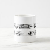 主の喜びは私の強さです コーヒーマグカップ (中央)