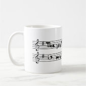 主の喜びは私の強さです コーヒーマグカップ (左)