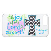 主の喜びは私の強さの聖書の詩です Case-Mate iPhoneケース (裏面(横))