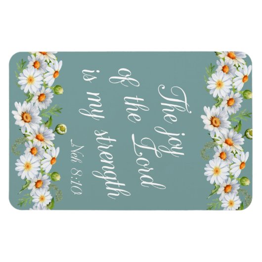 主の喜び私の強みキリスト教の聖句 マグネット (横)