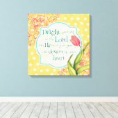 主の喜び18x18キャンバスプリント キャンバスプリント (インサイチュ (ウッドフロア))