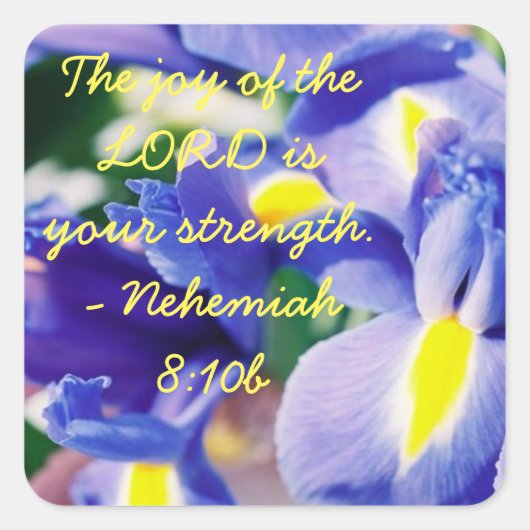 主の喜び スクエアシール (正面)