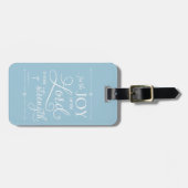 主の喜び-ネヘミア8:10 ラゲッジタグ (正面横)