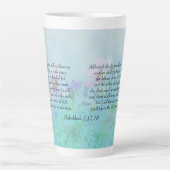 主の喜び – ハバクク3:17,18 カフェラテマグ (正面)