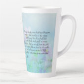 主の喜び – ハバクク3:17,18 カフェラテマグ (右)