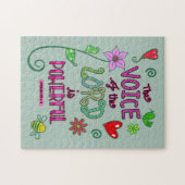 主の声は力強い聖句である ジグソーパズル (横)