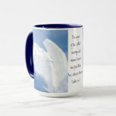 主の天使がエンカのまわりにンプ,詩篇34:7 マグカップ (正面左)