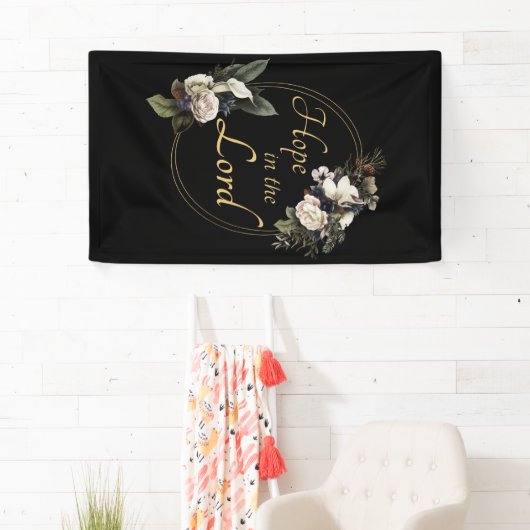 主の女性のキリスト教の希望感動的は 横断幕 (インサイチュ)