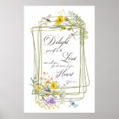 主の山花のフレームで自分自身を楽しむ ポスター (正面)