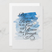 主の希望 – イザヤ40 ノートカード (正面/裏面)