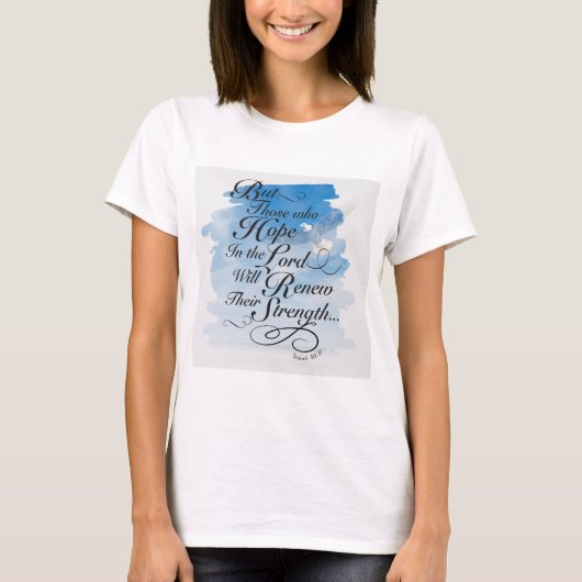 主の希望 – イザヤ40 Tシャツ (正面)