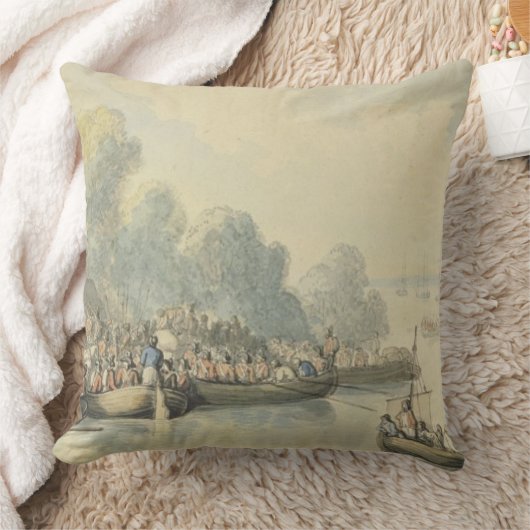 主の後の6月20日のサウサンプトンの乗船 クッション (ブランケット)