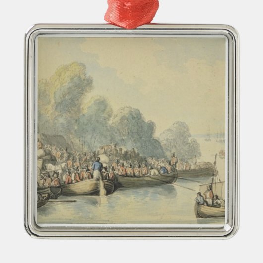 主の後の6月20日のサウサンプトンの乗船 メタルオーナメント (正面)