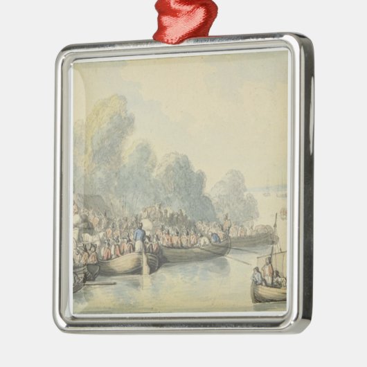 主の後の6月20日のサウサンプトンの乗船 メタルオーナメント (左)