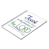 「主の御前で恐れなく饗宴」 ノートブック (左側)