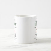 主の御心に敬服します エレガントな信仰に基づく名言 コーヒーマグカップ (中央)