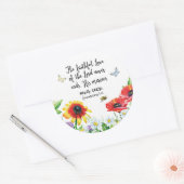 主の忠実な愛は終わらない ラウンドシール (封筒)