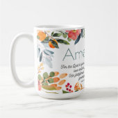 主の愛は明るいフローラ名マグに耐える コーヒーマグカップ (左)