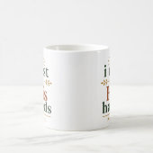 主の手にゆだねる　励ましの聖句 コーヒーマグカップ (中央)