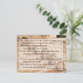 「主の手の中の小さな器」聖書の記憶詩篇 ポストカード (スタンド正面)