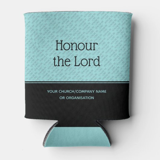 主の教会のビジネスパーソナライズされたアクアを敬う 缶クーラー (正面)