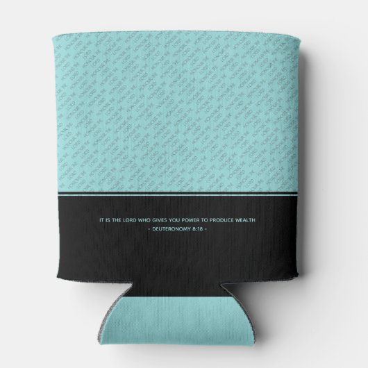 主の教会のビジネスパーソナライズされたアクアを敬う 缶クーラー (裏面)