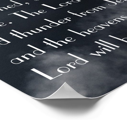 主の日は聖書のヨエル3:14節に近い ポスター (角)