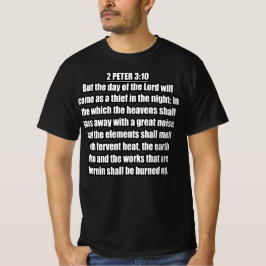 主の日 盗人が夜に来るように ペトロの第二の手紙 3:10 Tシャツ