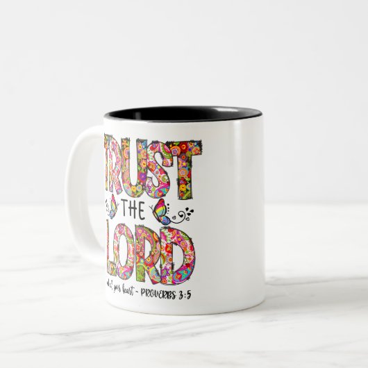 主の昇華を信頼する ツートーンマグカップ (正面左)