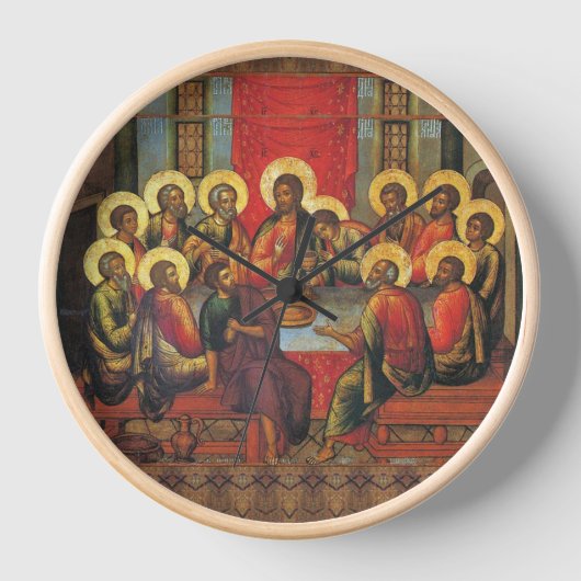 主の晩餐の24時 壁時計 (正面)