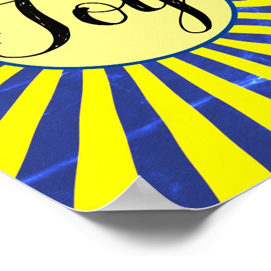 主の果実の太陽光線の喜び ポスター (角)