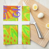 主の栄光のインスパイア文字 キッチンタオル (四つ折り)