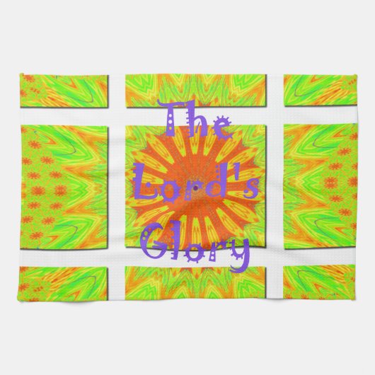 主の栄光のインスパイア文字 キッチンタオル (横)