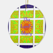 主の栄光のパターン図文字デザイン オーナメント (左)