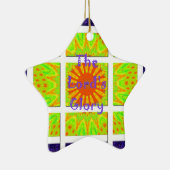 主の栄光のパターン図文字デザイン セラミックオーナメント (右)