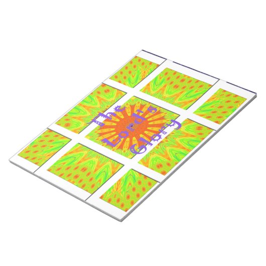 主の栄光の幾何学:よくはしゃぐクリエイティブ ノートパッド (アングル)