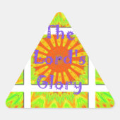 主の栄光の幾何学:よくはしゃぐクリエイティブ 三角形シール (正面)