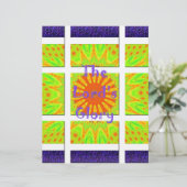 主の栄光:美しい素晴らしいカラフルアート レターヘッド (スタンド正面)