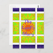 主の栄光：美しくて驚くべきカラフルな芸術 ポストカード (正面/裏面)