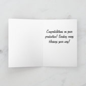 主の目的宗教Graduation Card カード (内部)