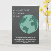 主の目的宗教Graduation Card カード (黄色い花)