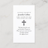 主の祈りと紫青緑 名刺 (裏面)