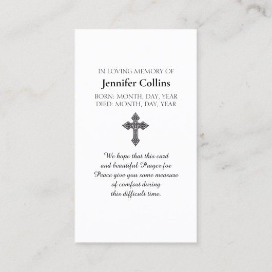 主の祈りと紫青緑 名刺 (裏面)